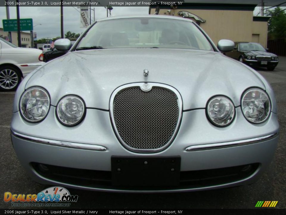 2006 Jaguar S-Type 3.0 Liquid Silver Metallic / Ivory Photo #2