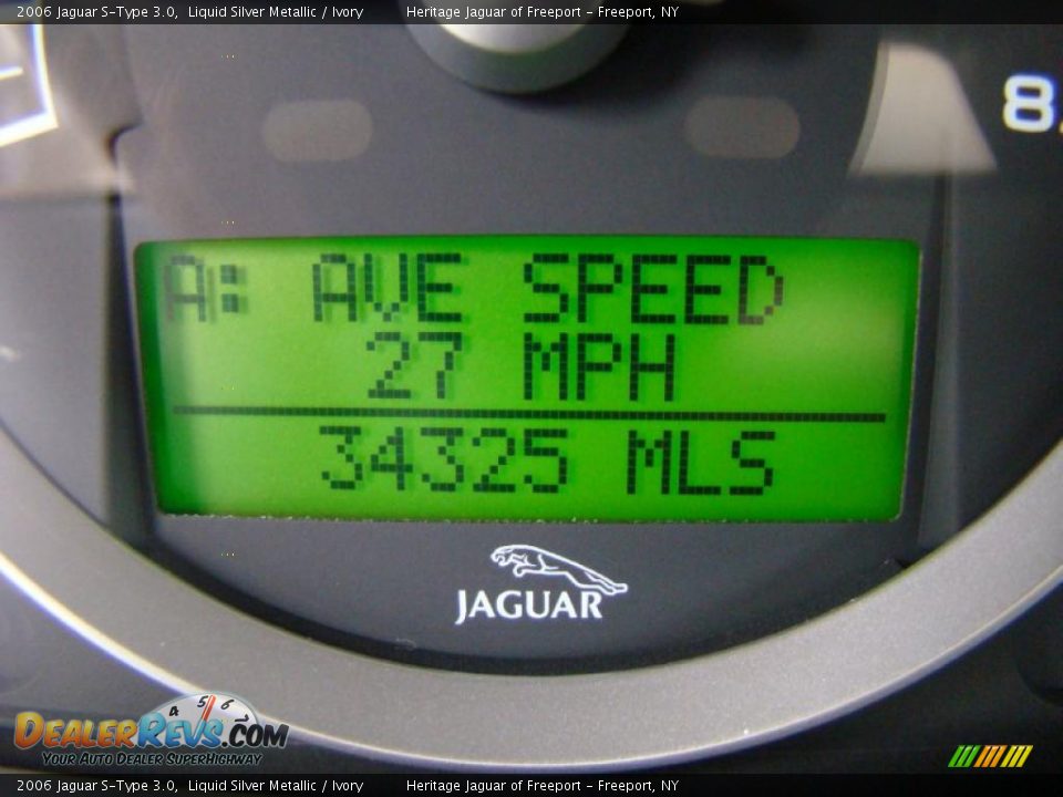 2006 Jaguar S-Type 3.0 Liquid Silver Metallic / Ivory Photo #14