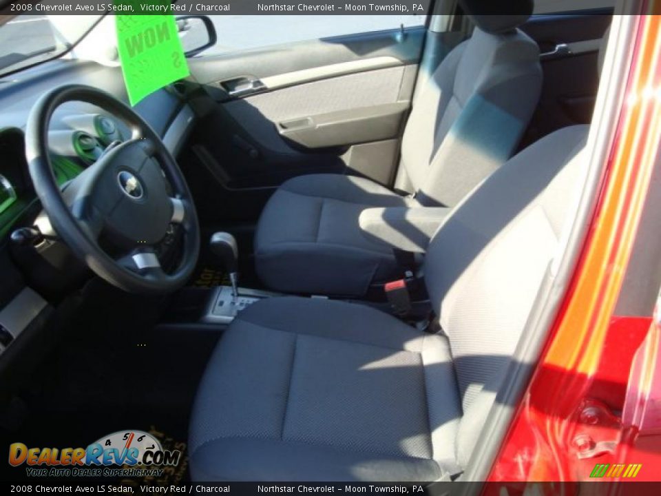 2008 Chevrolet Aveo LS Sedan Victory Red / Charcoal Photo #10