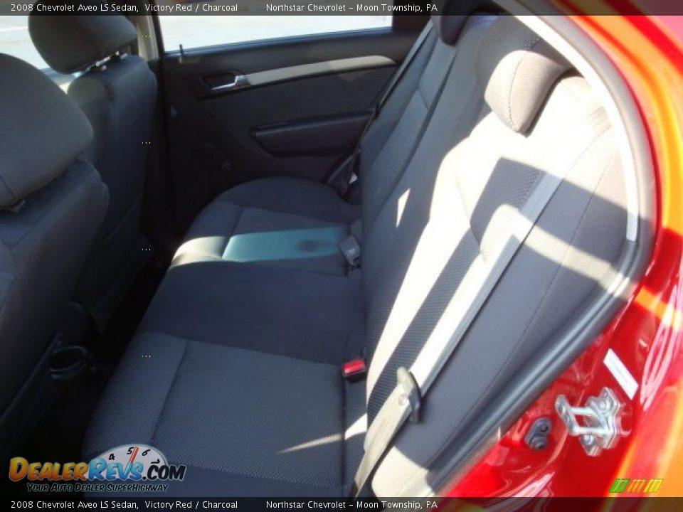 2008 Chevrolet Aveo LS Sedan Victory Red / Charcoal Photo #11
