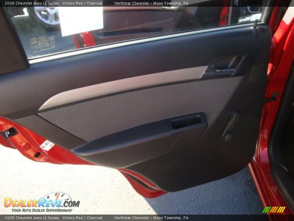2008 Chevrolet Aveo LS Sedan Victory Red / Charcoal Photo #13