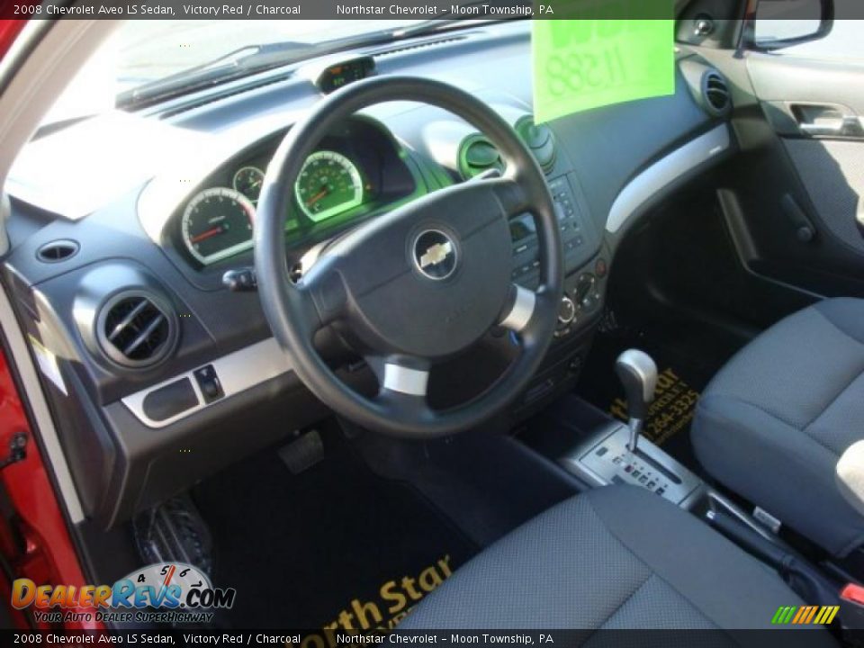 2008 Chevrolet Aveo LS Sedan Victory Red / Charcoal Photo #15