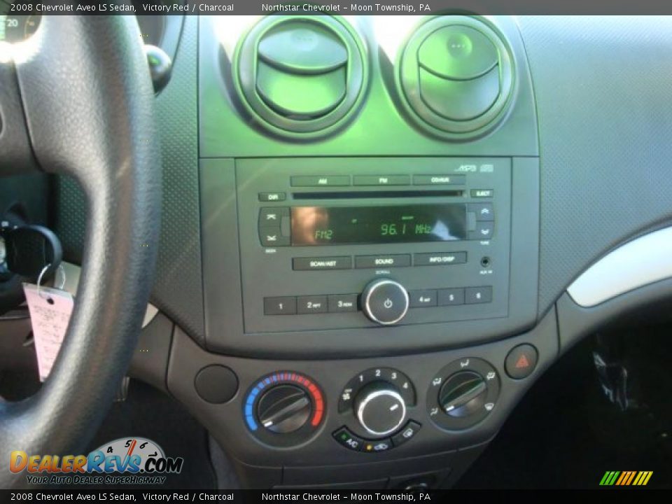 2008 Chevrolet Aveo LS Sedan Victory Red / Charcoal Photo #18