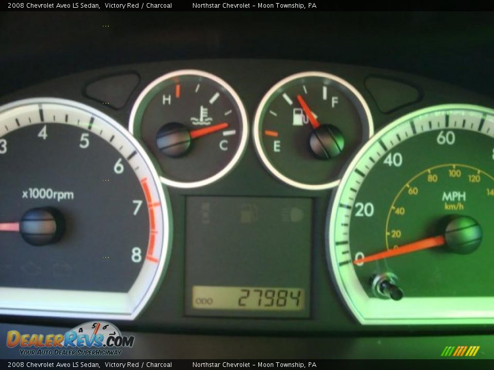 2008 Chevrolet Aveo LS Sedan Victory Red / Charcoal Photo #20