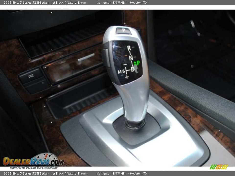 2008 BMW 5 Series 528i Sedan Jet Black / Natural Brown Photo #15