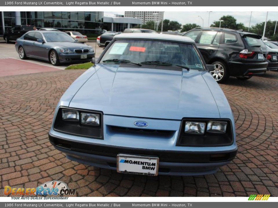 1986 Ford Mustang LX Convertible Light Regatta Blue Metallic / Blue ...