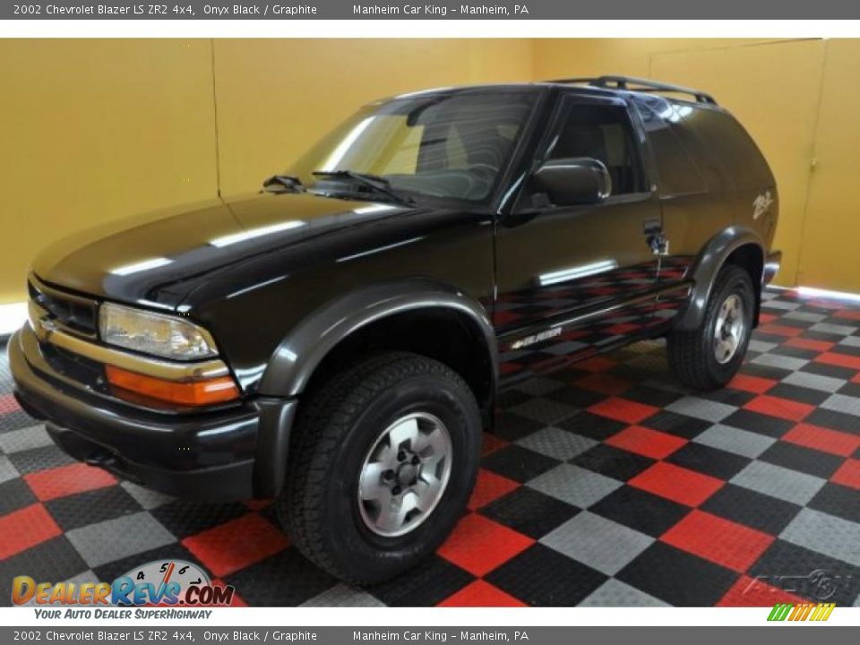 2002 Chevrolet Blazer LS ZR2 4x4 Onyx Black / Graphite Photo #3