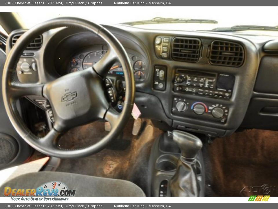 2002 Chevrolet Blazer LS ZR2 4x4 Onyx Black / Graphite Photo #7