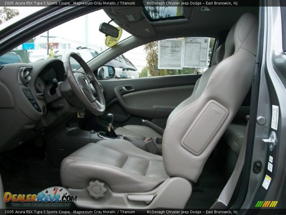 2005 Acura RSX Type S Sports Coupe Magnesium Gray Metallic / Titanium Photo #7