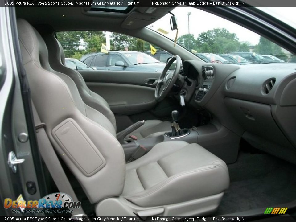 2005 Acura RSX Type S Sports Coupe Magnesium Gray Metallic / Titanium Photo #8