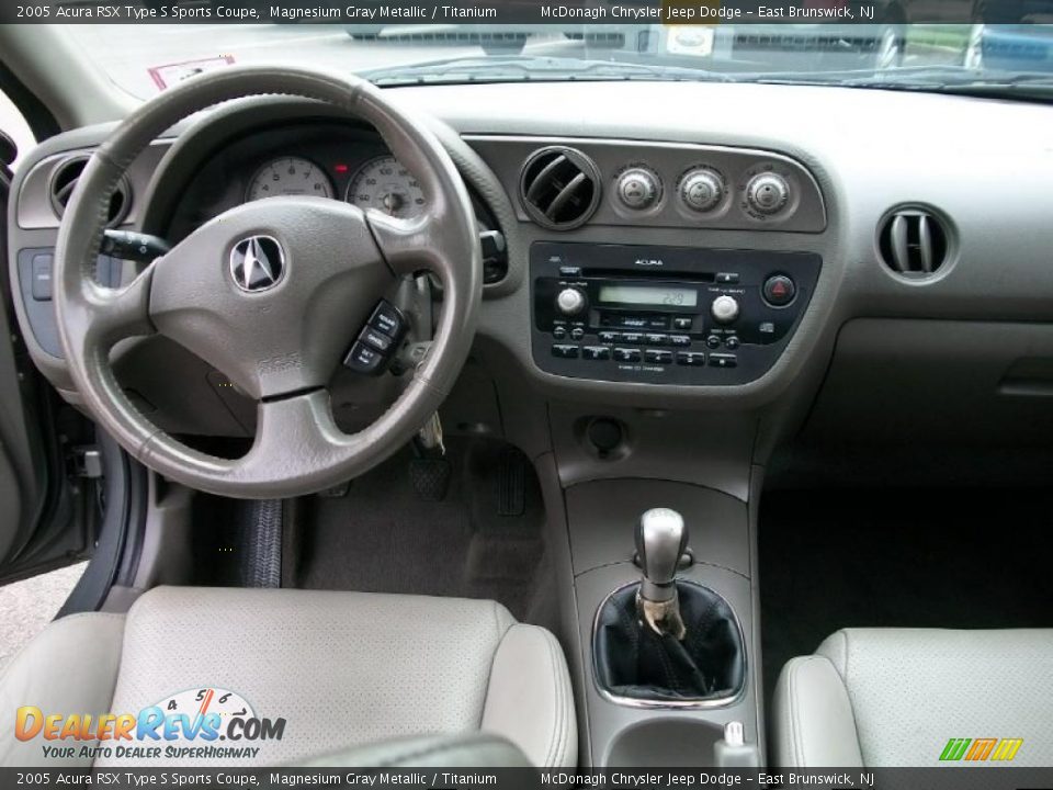 2005 Acura RSX Type S Sports Coupe Magnesium Gray Metallic / Titanium Photo #10