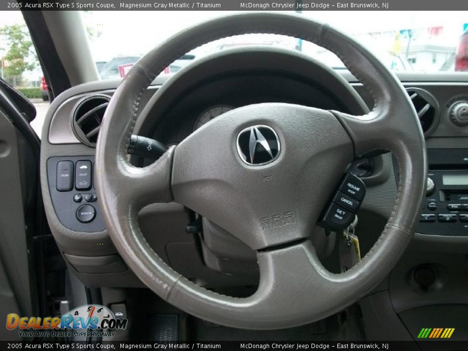 2005 Acura RSX Type S Sports Coupe Magnesium Gray Metallic / Titanium Photo #11