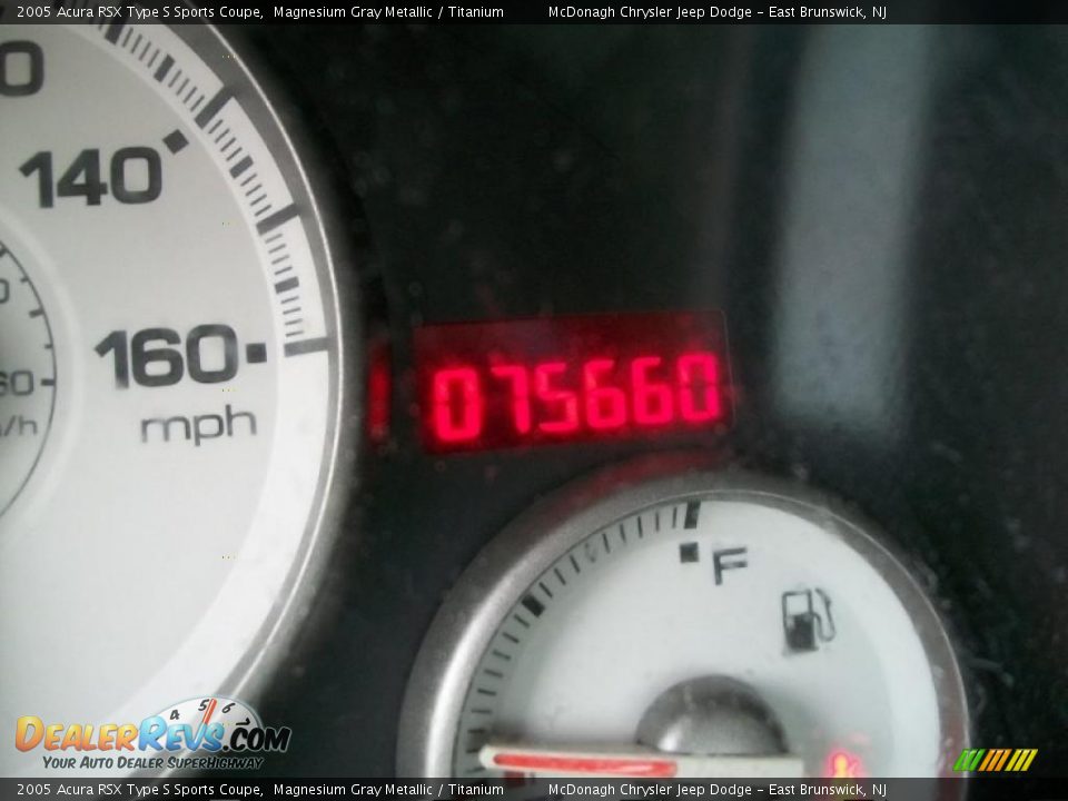 2005 Acura RSX Type S Sports Coupe Magnesium Gray Metallic / Titanium Photo #12
