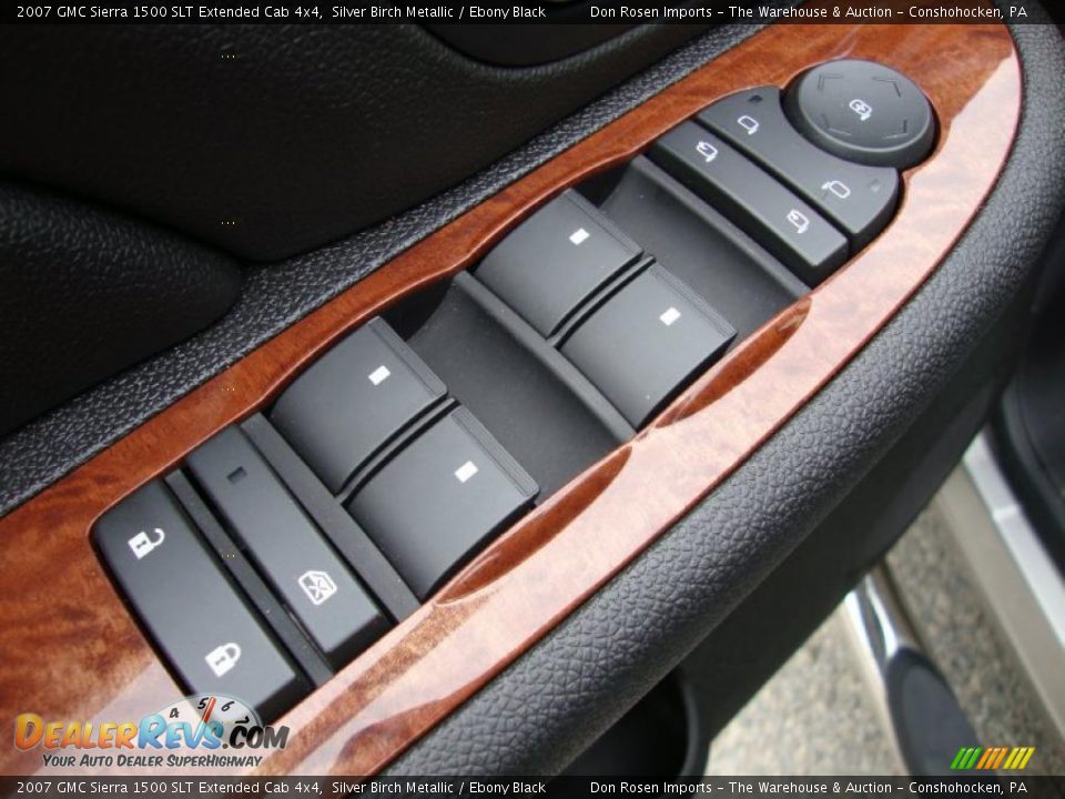 2007 GMC Sierra 1500 SLT Extended Cab 4x4 Silver Birch Metallic / Ebony Black Photo #15