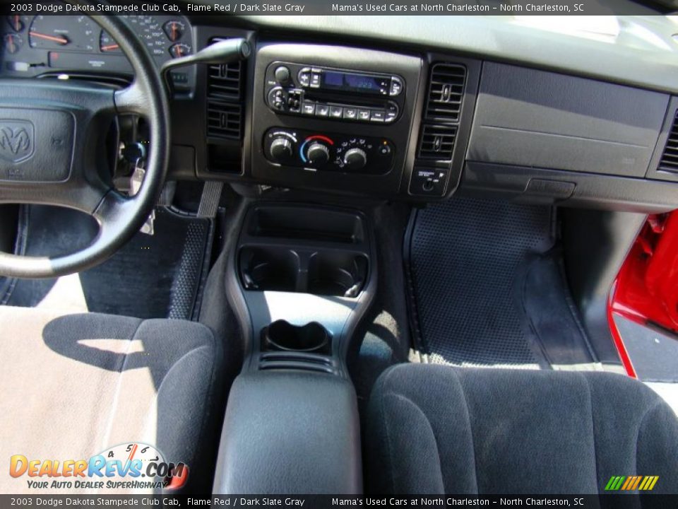 2003 Dodge Dakota Stampede Club Cab Flame Red / Dark Slate Gray Photo #13