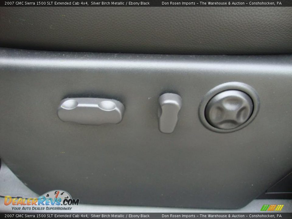 2007 GMC Sierra 1500 SLT Extended Cab 4x4 Silver Birch Metallic / Ebony Black Photo #18