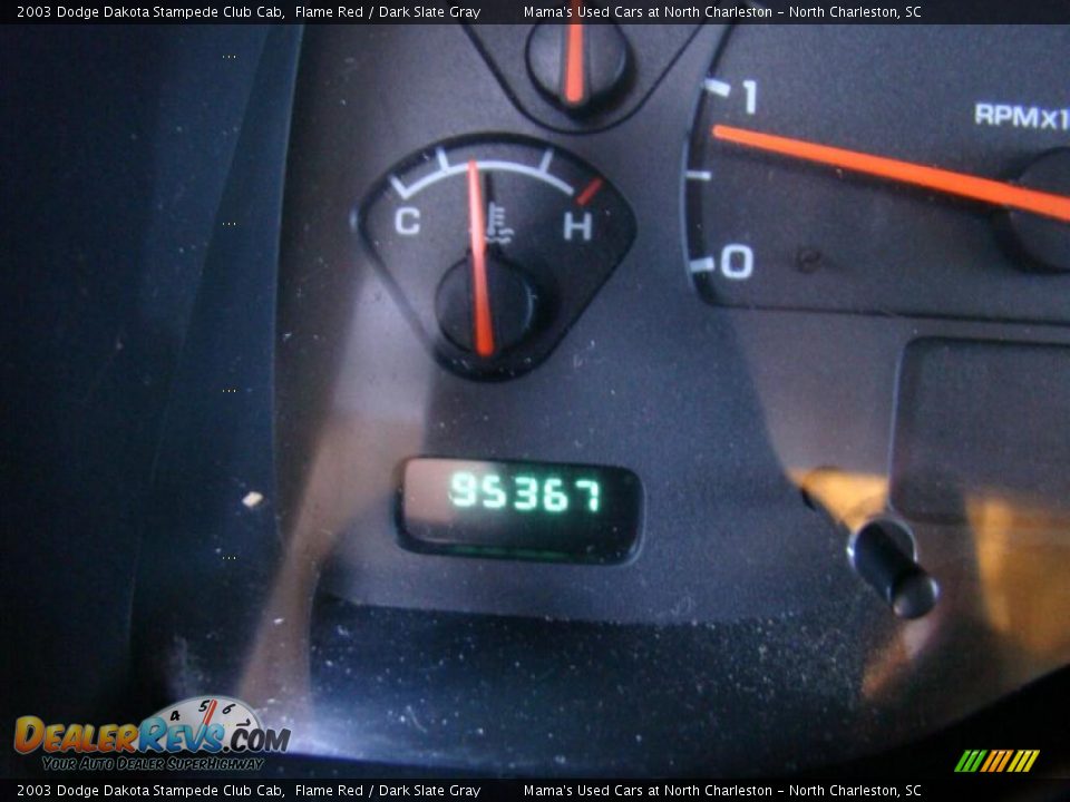 2003 Dodge Dakota Stampede Club Cab Flame Red / Dark Slate Gray Photo #21