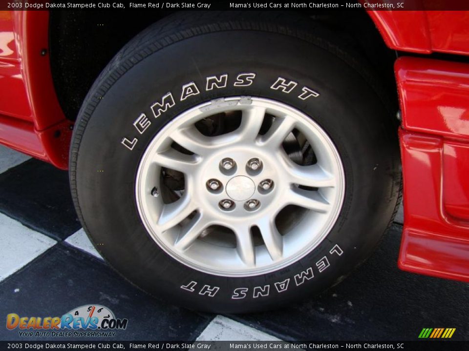 2003 Dodge Dakota Stampede Club Cab Flame Red / Dark Slate Gray Photo #24