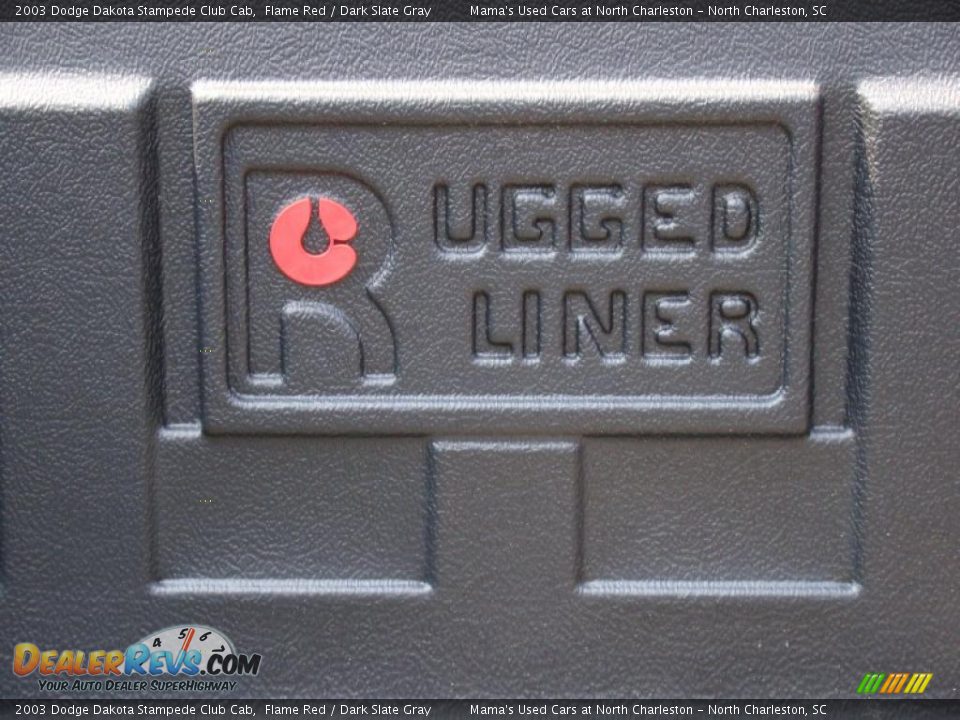 2003 Dodge Dakota Stampede Club Cab Flame Red / Dark Slate Gray Photo #27