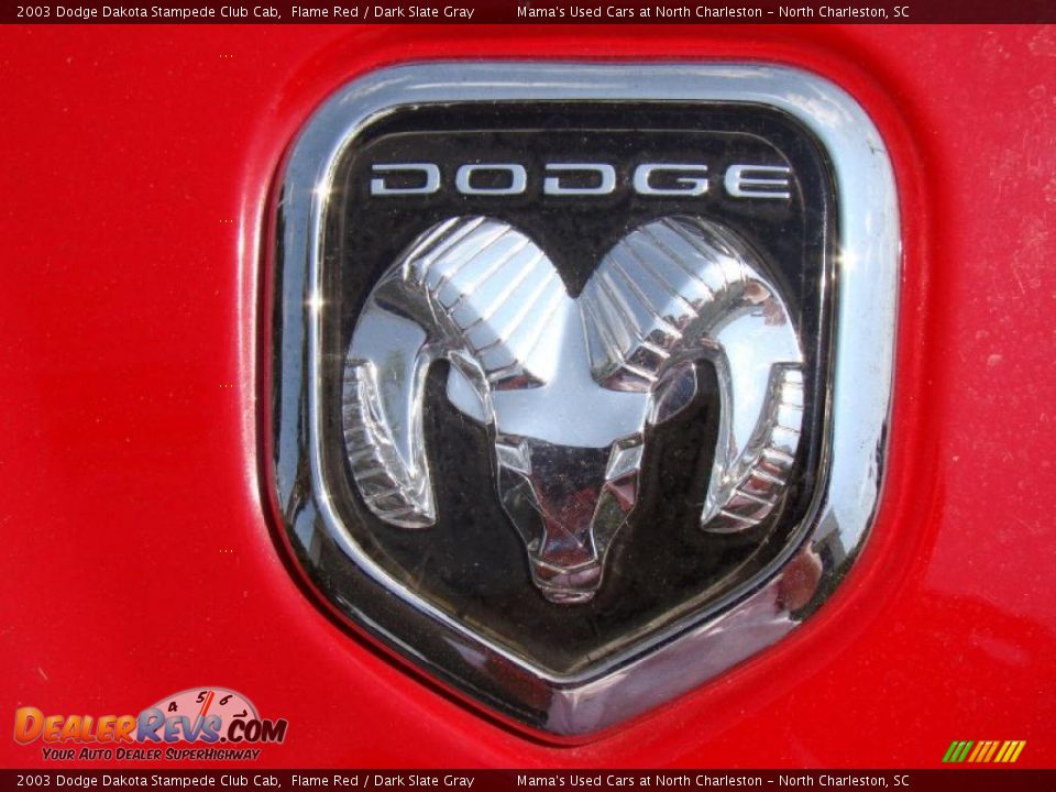 2003 Dodge Dakota Stampede Club Cab Flame Red / Dark Slate Gray Photo #28