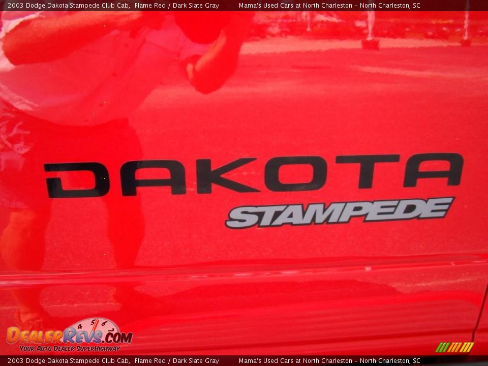 2003 Dodge Dakota Stampede Club Cab Flame Red / Dark Slate Gray Photo #29