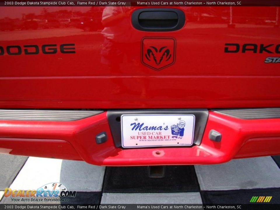 2003 Dodge Dakota Stampede Club Cab Flame Red / Dark Slate Gray Photo #30
