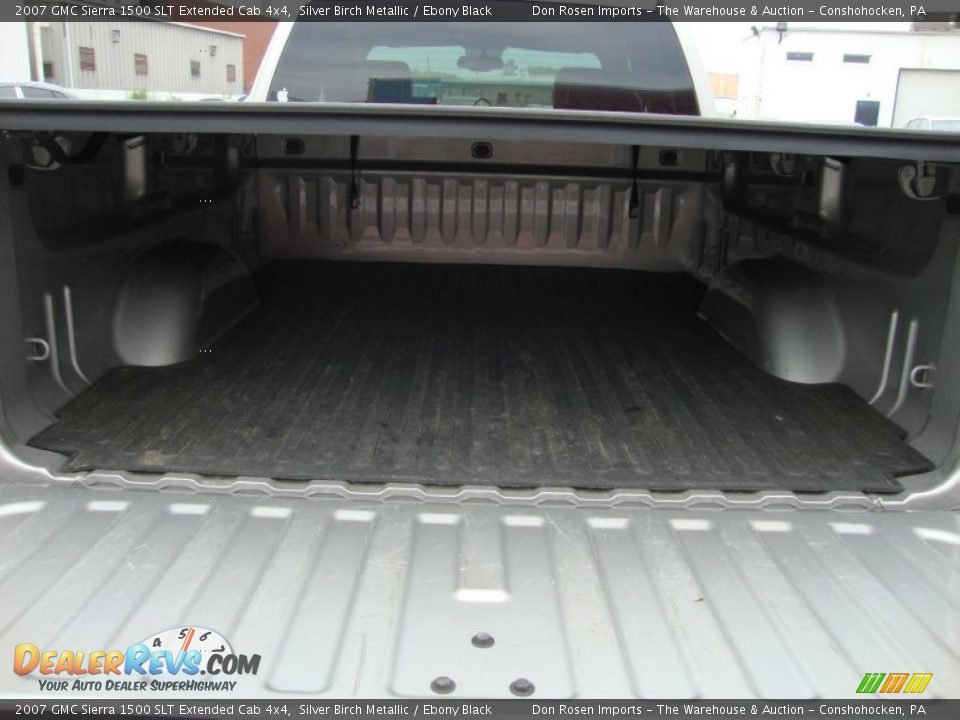 2007 GMC Sierra 1500 SLT Extended Cab 4x4 Silver Birch Metallic / Ebony Black Photo #33