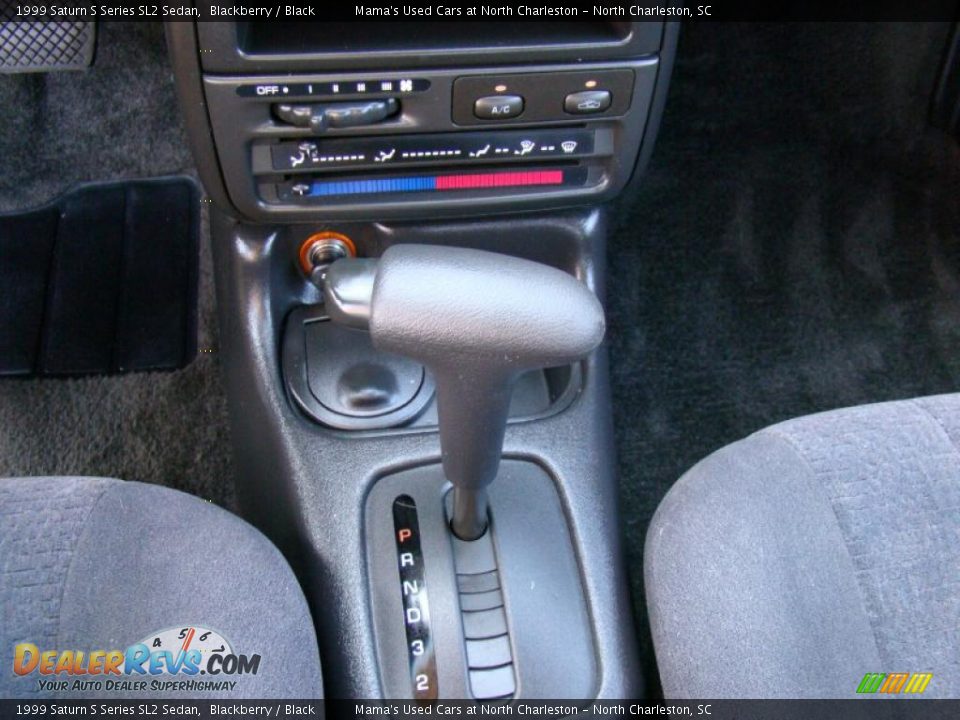 1999 Saturn S Series SL2 Sedan Blackberry / Black Photo #22