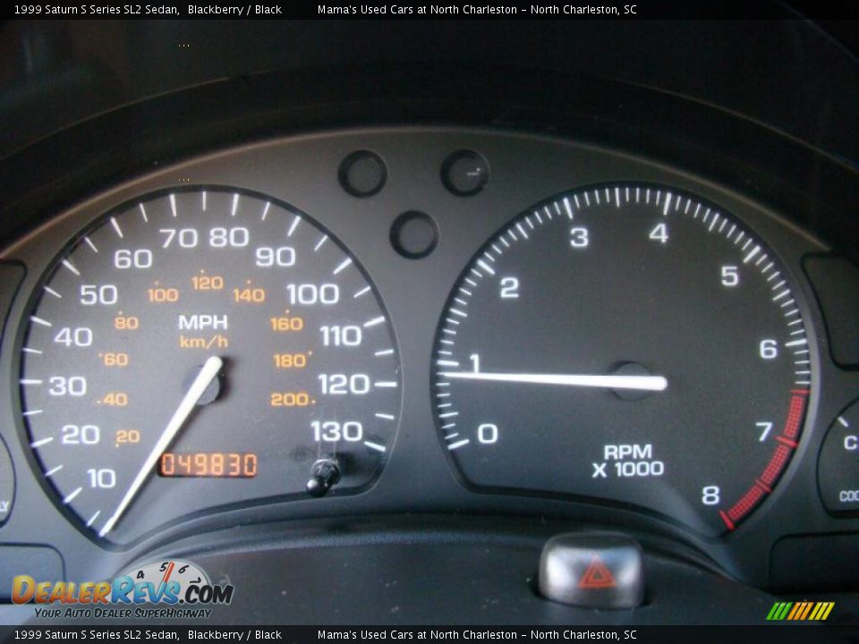 1999 Saturn S Series SL2 Sedan Blackberry / Black Photo #24