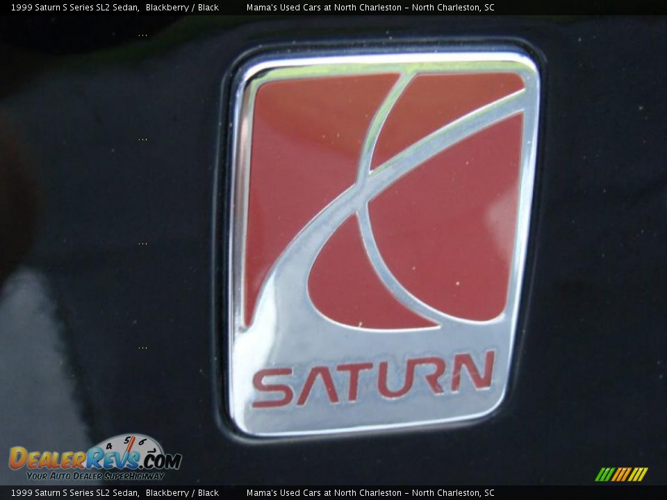 1999 Saturn S Series SL2 Sedan Blackberry / Black Photo #31