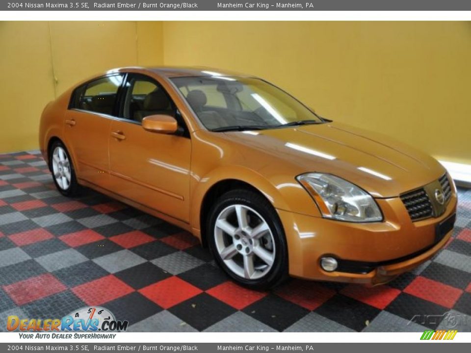 2004 Nissan Maxima 3.5 SE Radiant Ember / Burnt Orange/Black Photo #1
