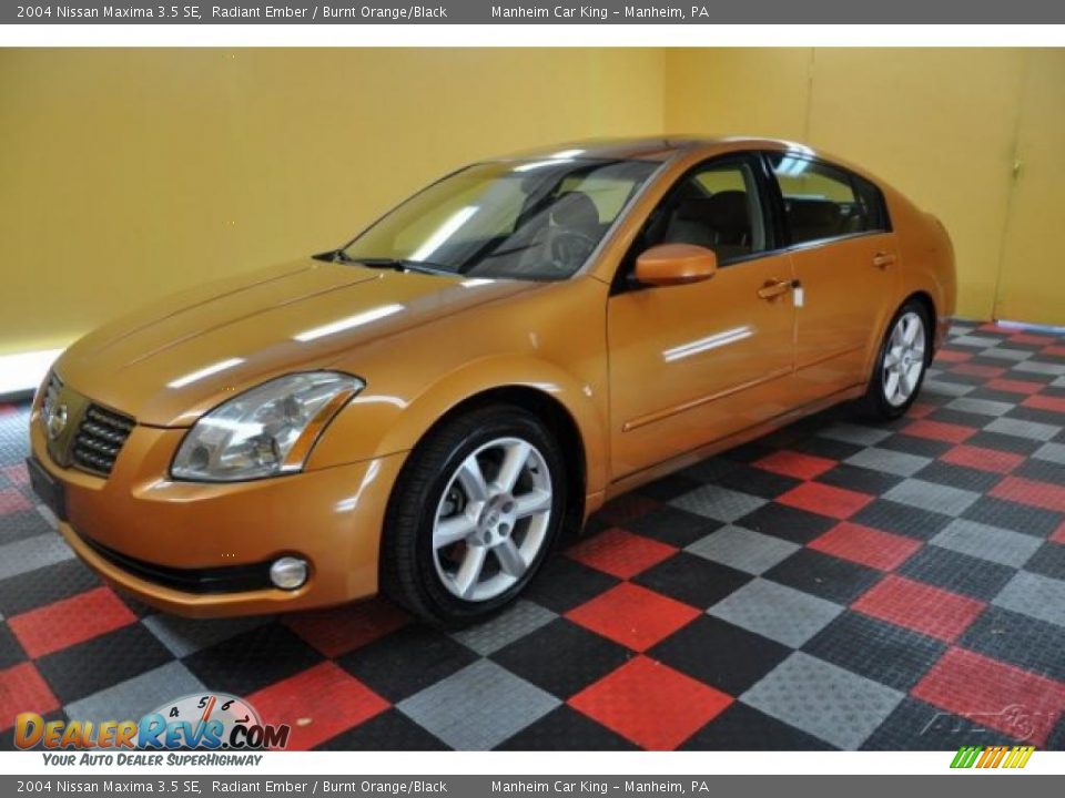 2004 Nissan Maxima 3.5 SE Radiant Ember / Burnt Orange/Black Photo #3