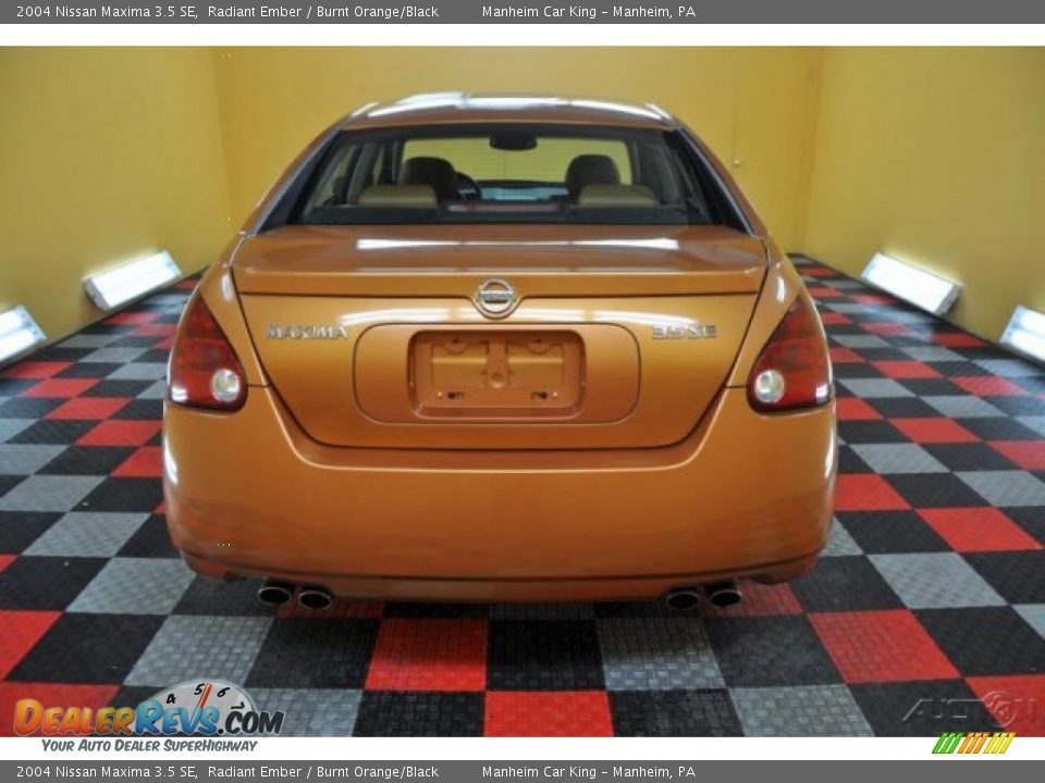 2004 Nissan Maxima 3.5 SE Radiant Ember / Burnt Orange/Black Photo #5