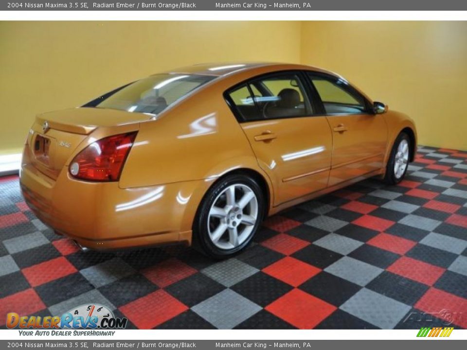 2004 Nissan Maxima 3.5 SE Radiant Ember / Burnt Orange/Black Photo #6