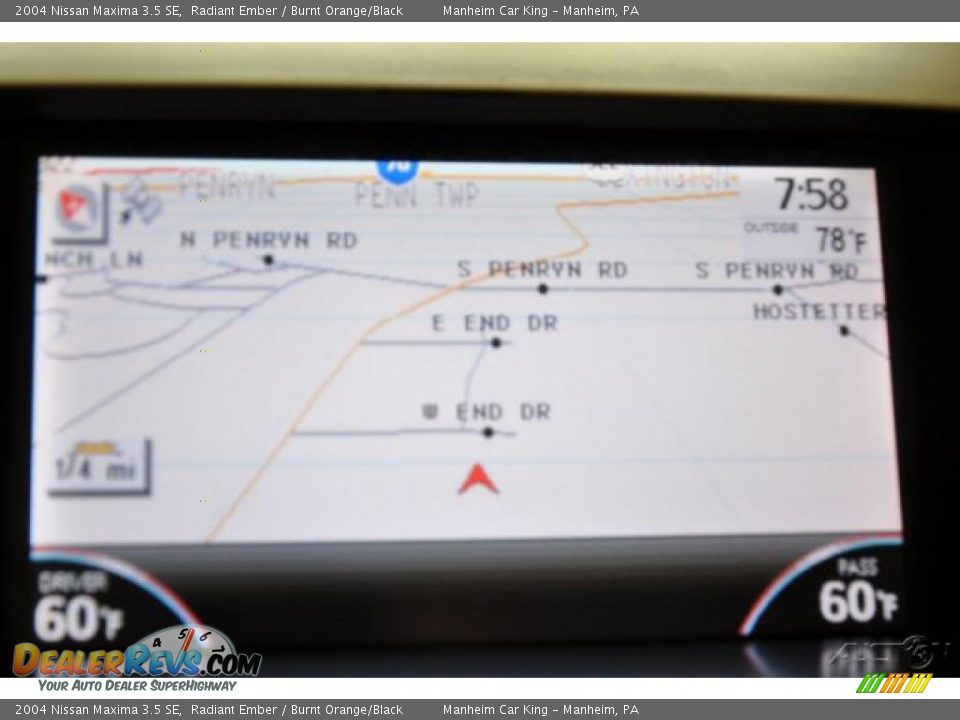 2004 Nissan Maxima 3.5 SE Radiant Ember / Burnt Orange/Black Photo #8