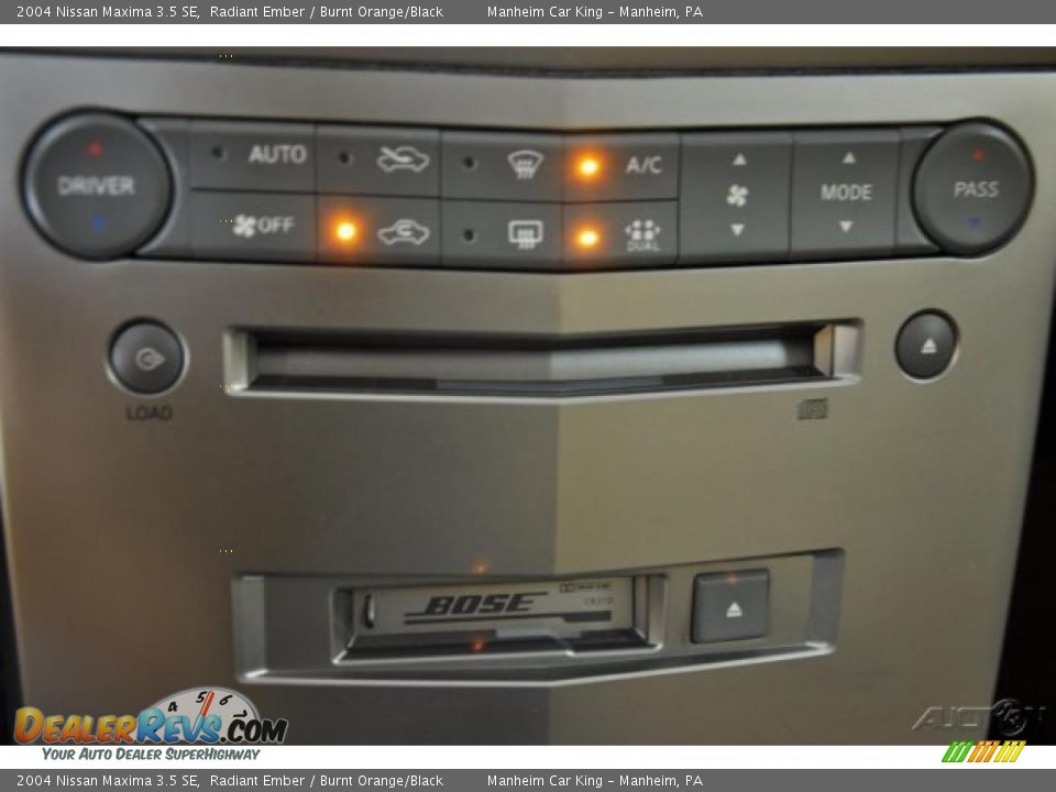 2004 Nissan Maxima 3.5 SE Radiant Ember / Burnt Orange/Black Photo #9