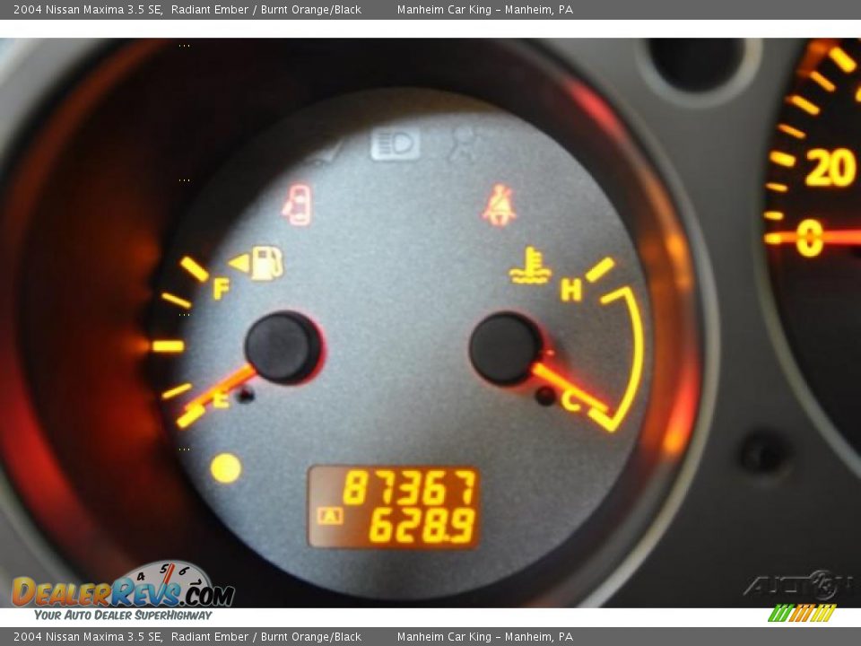 2004 Nissan Maxima 3.5 SE Radiant Ember / Burnt Orange/Black Photo #10