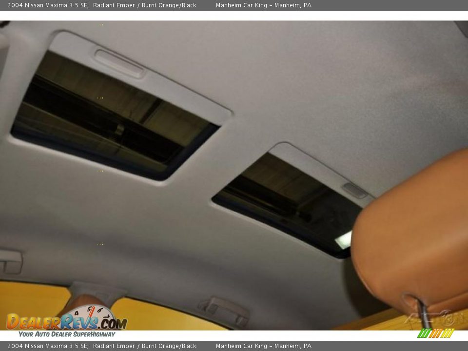 2004 Nissan Maxima 3.5 SE Radiant Ember / Burnt Orange/Black Photo #12
