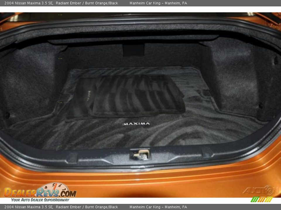 2004 Nissan Maxima 3.5 SE Radiant Ember / Burnt Orange/Black Photo #16
