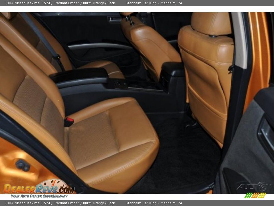 2004 Nissan Maxima 3.5 SE Radiant Ember / Burnt Orange/Black Photo #17