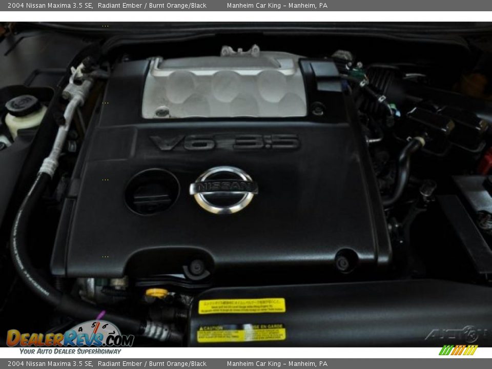 2004 Nissan Maxima 3.5 SE Radiant Ember / Burnt Orange/Black Photo #20