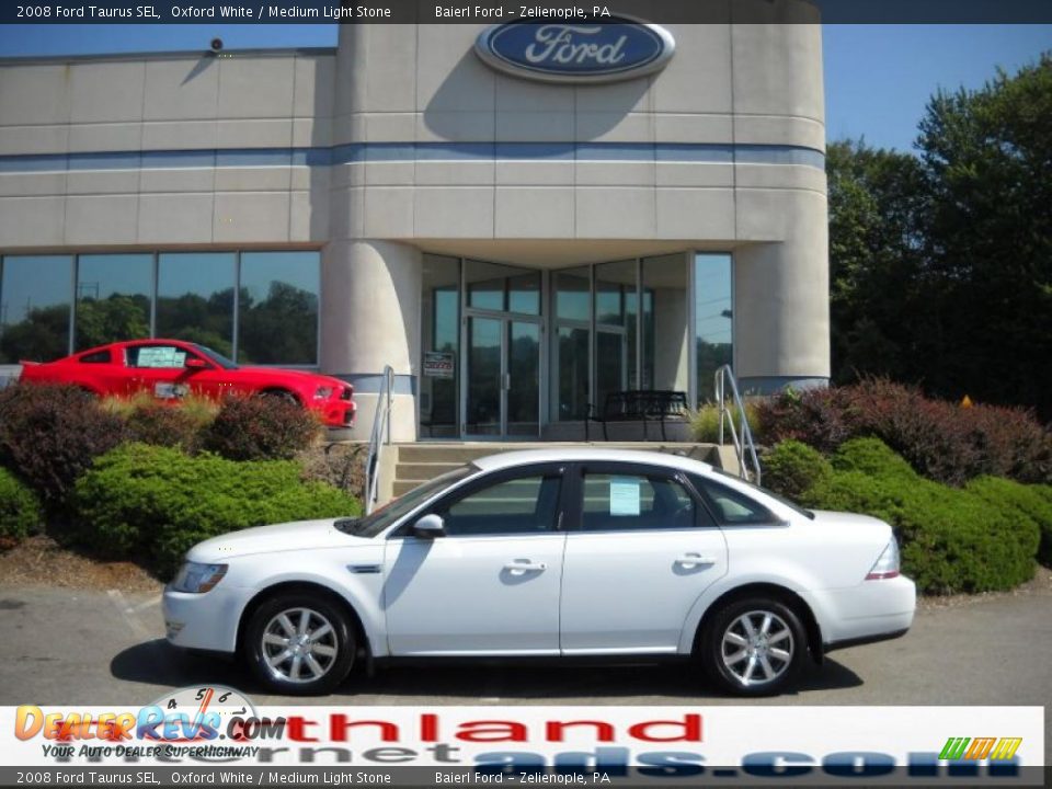 2008 Ford Taurus SEL Oxford White / Medium Light Stone Photo #1