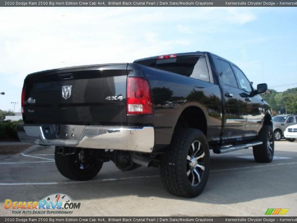 2010 Dodge Ram 2500 Big Horn Edition Crew Cab 4x4 Brilliant Black Crystal Pearl / Dark Slate/Medium Graystone Photo #5