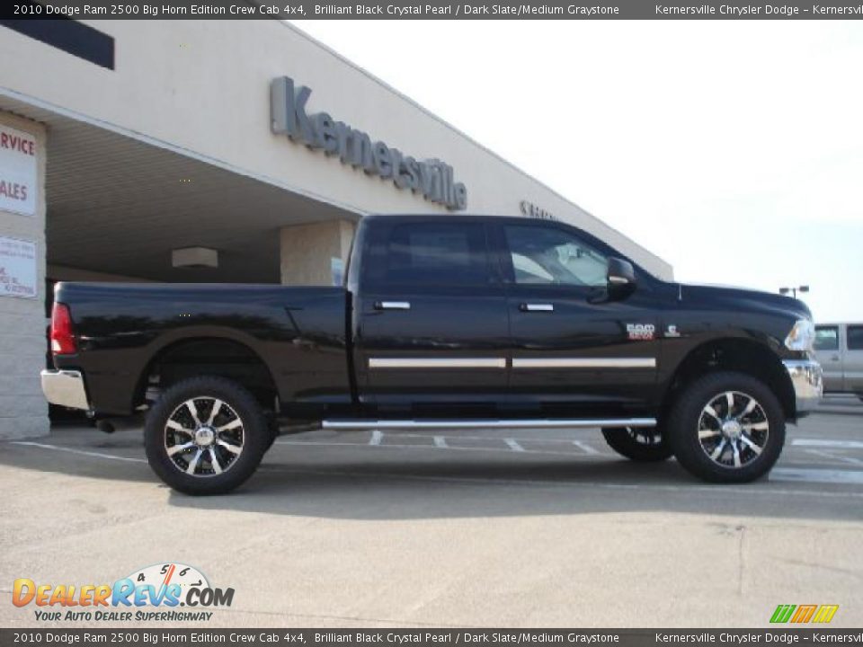 2010 Dodge Ram 2500 Big Horn Edition Crew Cab 4x4 Brilliant Black Crystal Pearl / Dark Slate/Medium Graystone Photo #6