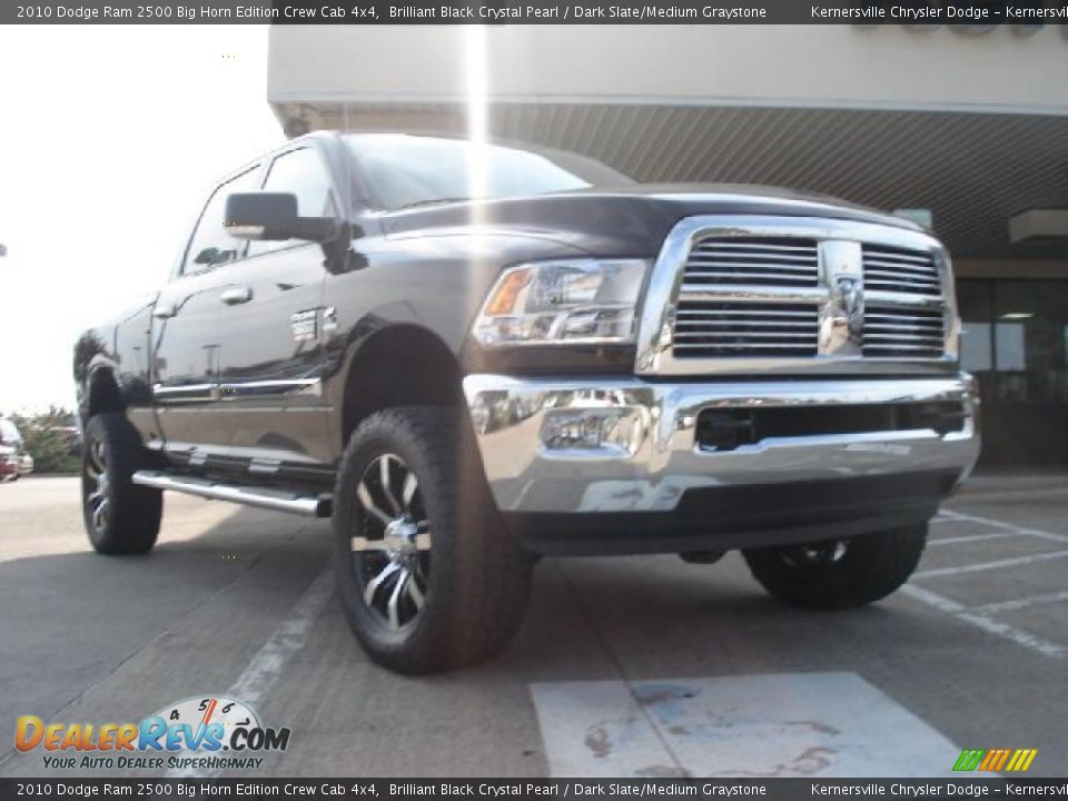 2010 Dodge Ram 2500 Big Horn Edition Crew Cab 4x4 Brilliant Black Crystal Pearl / Dark Slate/Medium Graystone Photo #7