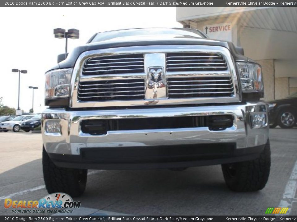 2010 Dodge Ram 2500 Big Horn Edition Crew Cab 4x4 Brilliant Black Crystal Pearl / Dark Slate/Medium Graystone Photo #8