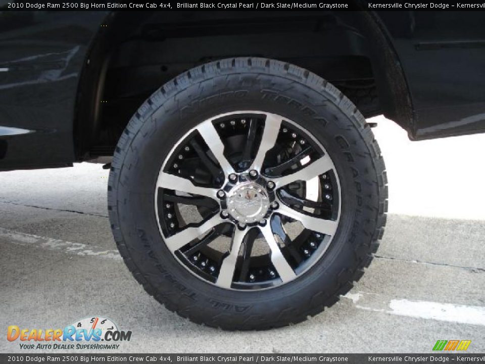 2010 Dodge Ram 2500 Big Horn Edition Crew Cab 4x4 Brilliant Black Crystal Pearl / Dark Slate/Medium Graystone Photo #17