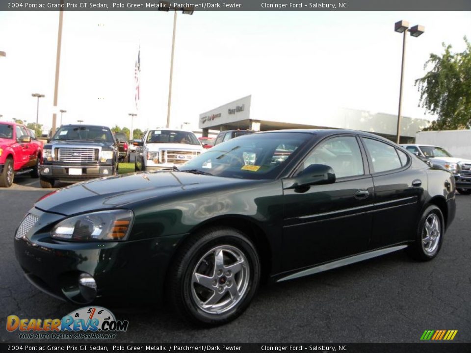 2004 Pontiac Grand Prix GT Sedan Polo Green Metallic / Parchment/Dark Pewter Photo #6