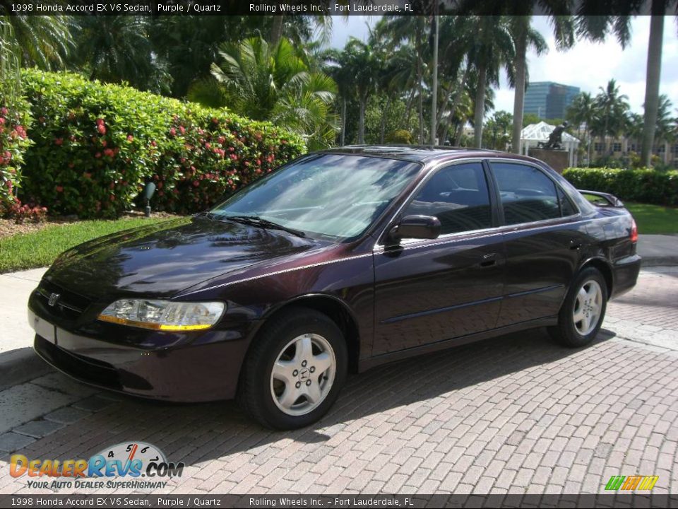 1998 Honda Accord EX V6 Sedan Purple / Quartz Photo #1