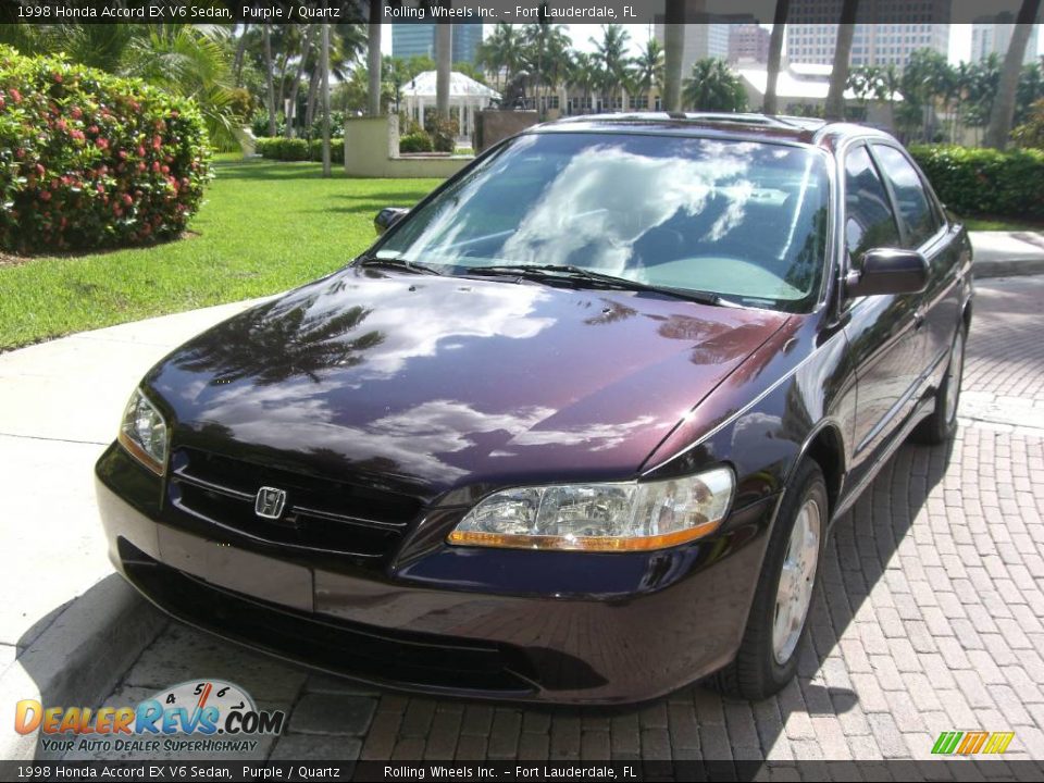 1998 Honda Accord EX V6 Sedan Purple / Quartz Photo #2